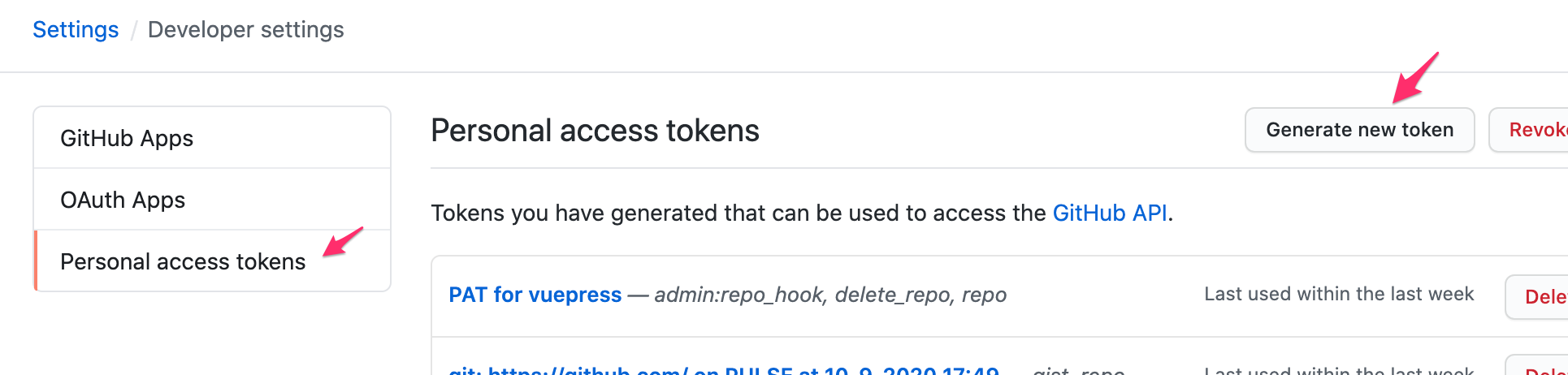 vuepress.github.actions